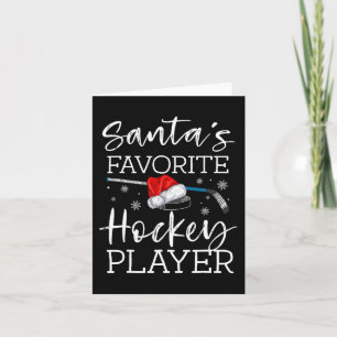 Tarjeta Pijama divertido del jugador de hockey favorito de