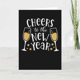 Tarjeta Pijama familiar de fiesta feliz de año nuevo 2022