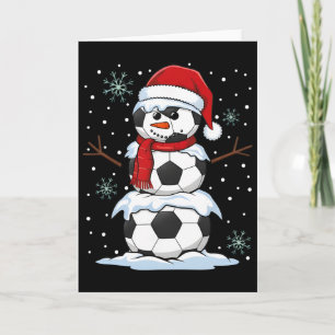 Tarjeta Pijamas divertidas de Navidad fútbol Byll muñeco d