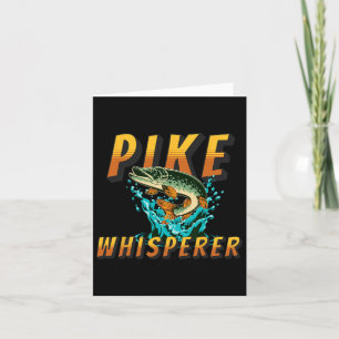 Tarjeta Pike Whisperer Northern Pike Fishing Angler