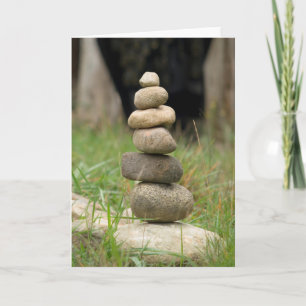 Tarjeta Pila De Rocas Equilibradas