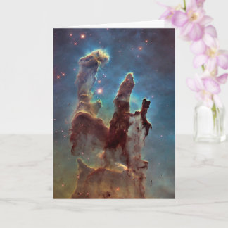 Tarjeta Pilares de la Creación, Nebulosa del Águila Hubble