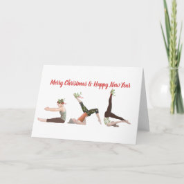 Tarjeta Pilates Feliz Navidad y Feliz Año Nuevo