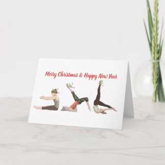 Tarjeta Pilates Feliz Navidad y Feliz Año Nuevo