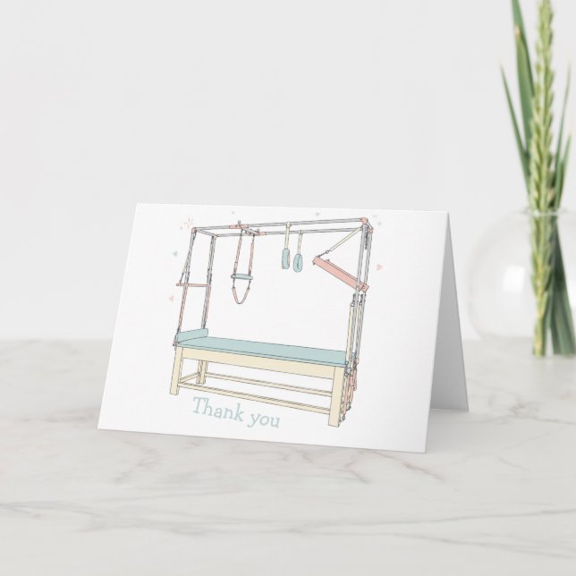 Tarjeta Pilates Tower Cadillac Thank you (Anverso)