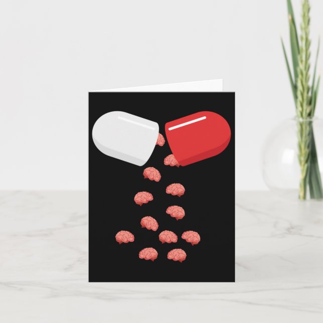 Tarjeta Píldora cerebral - Pegatina Placebo (Anverso)
