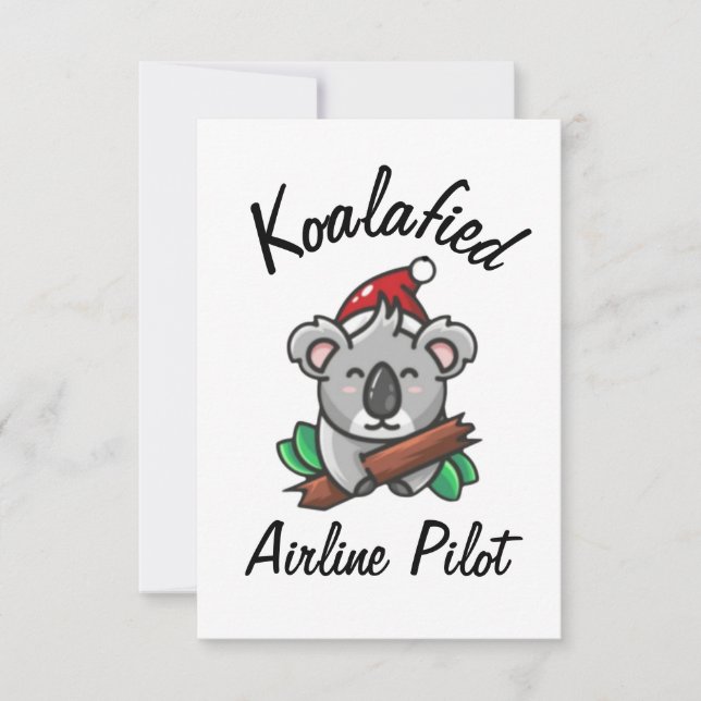 Tarjeta piloto de aerolíneas Koalafied (Anverso)