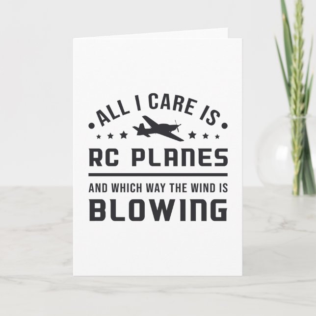 Tarjeta Piloto De Aviones Aéreos RC Todo Lo Que Me Importa (Anverso)