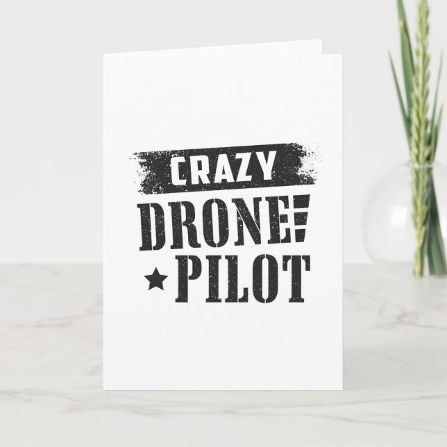 Tarjeta Piloto de drones Quadcopter Drones FPV Gracioso re (Anverso)
