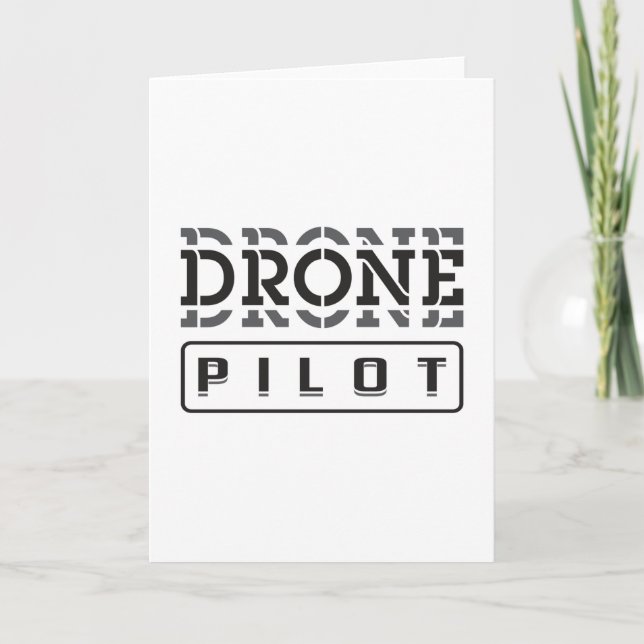 Tarjeta Piloto de drones Quadcopter FPV Drones divertida i (Anverso)
