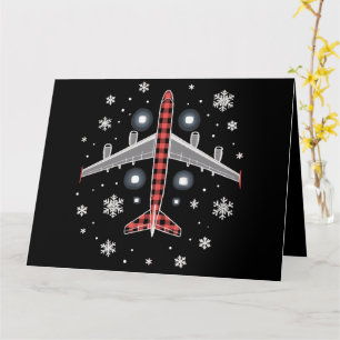 Tarjeta Piloto de Navidades de avión
