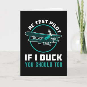 Tarjeta Piloto De Prueba RC Si Me Duck Debería También Pla