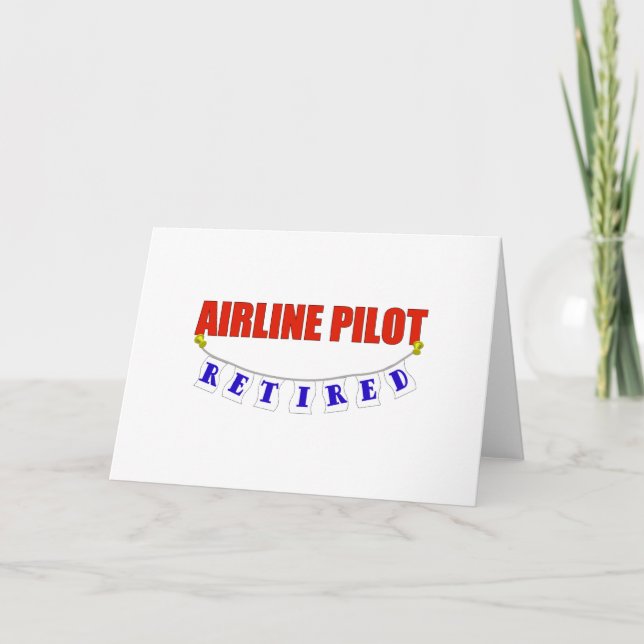 TARJETA PILOTO DE RETIRED AIRLINE (Anverso)