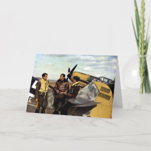Tarjeta Pilotos alemanes ME-109 de WWII