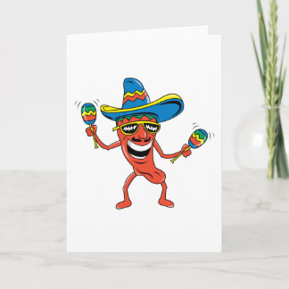 Tarjeta Pimienta de chile mexicana