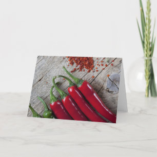 Tarjeta Pimienta de chile rojo