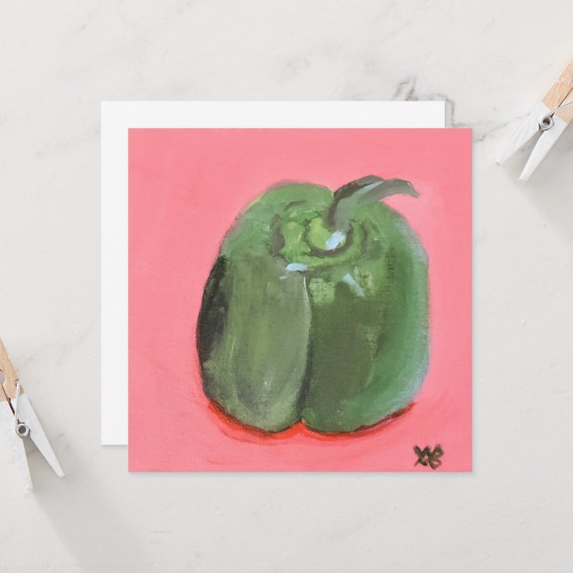 Tarjeta Pimiento Verde (Anverso/Reverso In Situ)