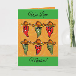 Tarjeta Pimientos del Cinco de Mayo