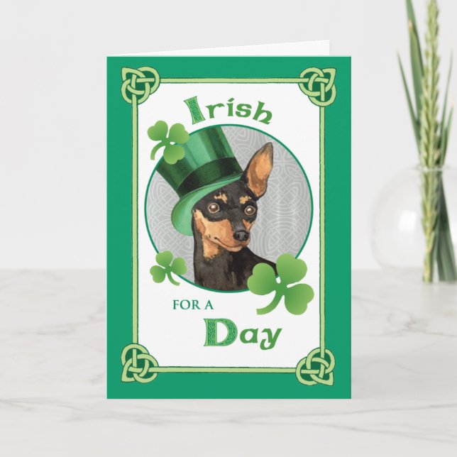 Tarjeta Pin Min. del Día de San Patricio (Anverso)
