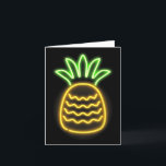 Tarjeta Piña Neon Retro Lindo Para Camiseta De Playas Hawa<br><div class="desc">Piña Neon Retro Lindo Para Camiseta De Playas Hawaianas</div>