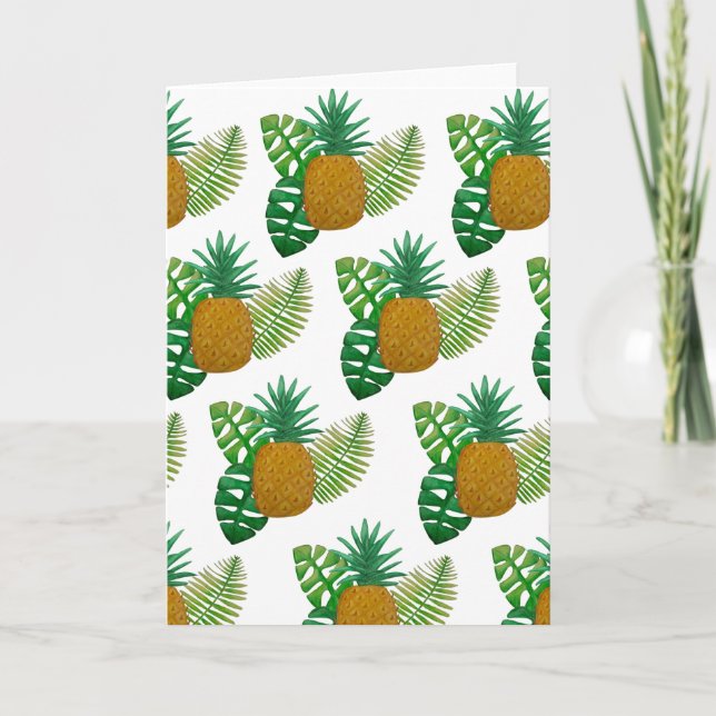 Tarjeta Piñas tropicales (Anverso)
