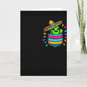 Tarjeta Piñata de Cactus Bolsillo Cinco De Mayo Fiesta Mex