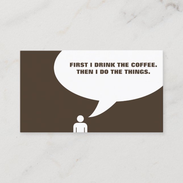 tarjeta pinchazo de memes de café (Anverso)