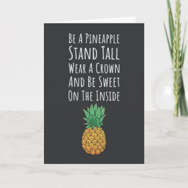 Tarjeta Pineapple Cards Exotic Fruit Tropical Fruity