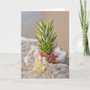 Tarjeta Pineapple De Cumpleaños Con Gafas De Sol Estrella 