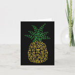 Tarjeta Pineapple Math Pi Day Mathematics Teachate Geek Ne<br><div class="desc">Pineapple Math Pi Day Mathematics Teacher Geek Nerd</div>