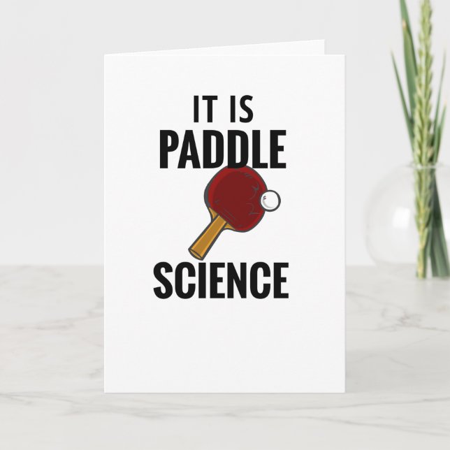 Tarjeta Ping Pong Table Tennis Player (Anverso)