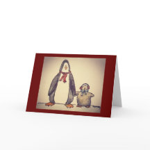 Tarjeta pingüino