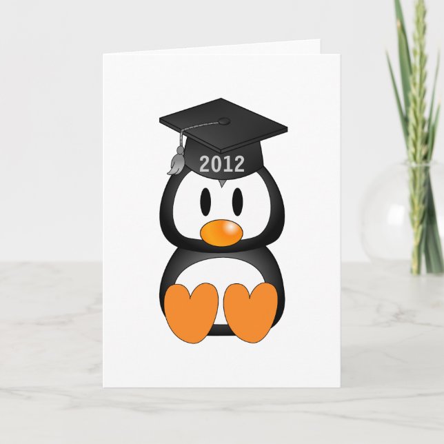 Tarjeta Pingüino de graduación (Anverso)