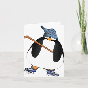 Tarjeta Pingüino de hockey