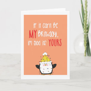Tarjeta Pingüino de humor lindo Feliz cumpleaños