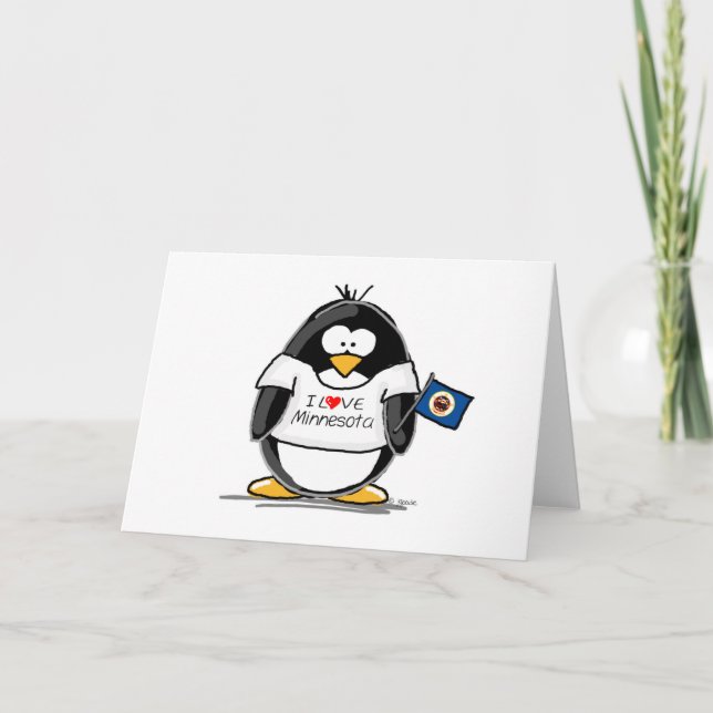 Tarjeta Pingüino de Minnesota (Anverso)