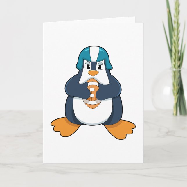 Tarjeta Pingüino en deportes de fútbol (Anverso)