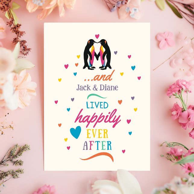 Tarjeta Pingüino Feliz Nunca Después De Las Felicitaciones (Subido por el creador)