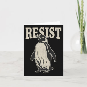 Tarjeta Pingüino gracioso resiste a los pingüinos de Guay