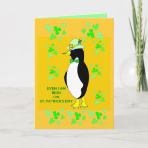 Tarjeta Pingüino irlandés