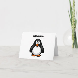 Tarjeta Pingüino, Personalizado de Guay - Sólo las vibraci