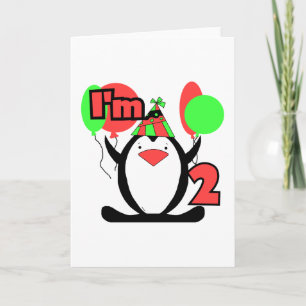 Tarjeta Pingüino Soy Dos camisetas y Regalos