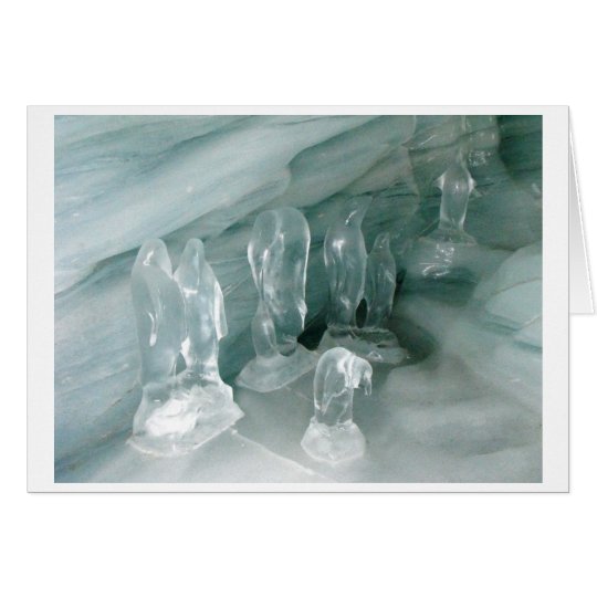 Tarjeta Pingüinos en hielo