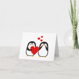 Tarjeta Pingüinos guapos -