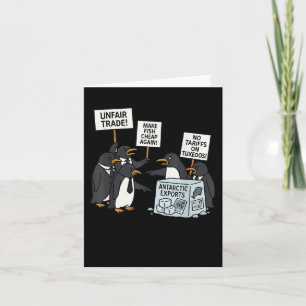 Tarjeta Pingüinos protestan contra las tarifas del diverti