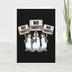 Tarjeta Pingüinos protestan contra los aranceles de Trump 