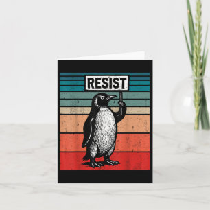 Tarjeta Pingüinos resistentes contra la gracia de los aran