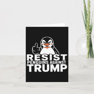 Tarjeta Pingüinos resistentes contra la orgía media de los