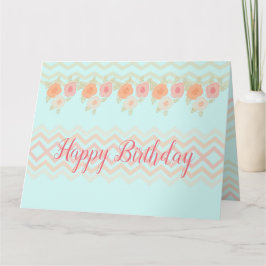 Tarjeta Pink Artsy Floral