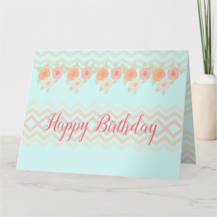 Tarjeta Pink Artsy Floral